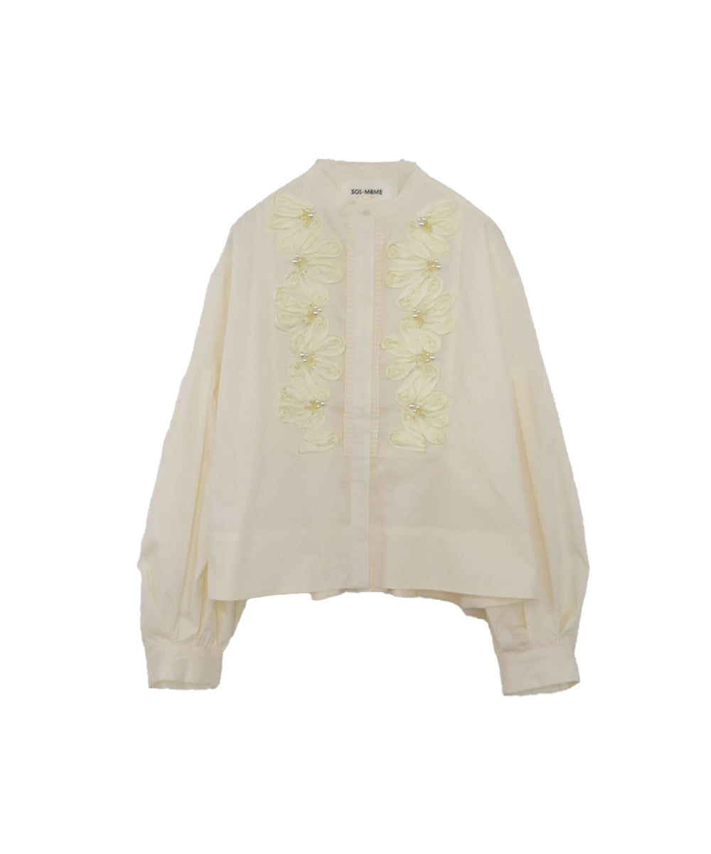 SOI-MeME】code embroidery pearl blouse – MARILYN MOON OFFICIAL
