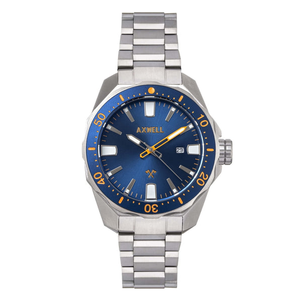 Axwell Timber Quartz Blue Bracelet with Date - MonthlyKnifeClub