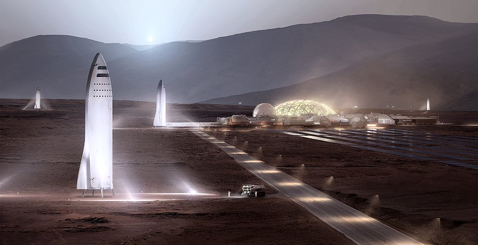 電子版】スペースXの火星行き大型ロケット「BFR」、ロサンゼルス港で