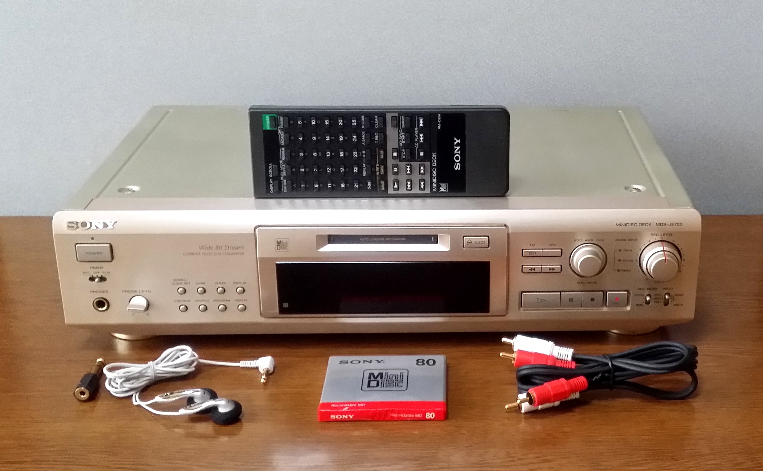 MDレコーダーデッキ SONY MDS-JE700 完動品 - MD yahoo店のマルチ