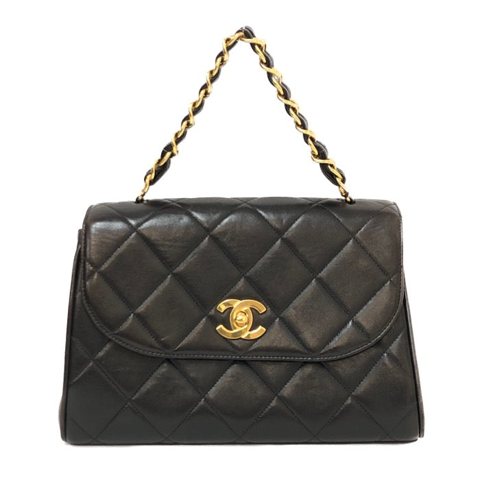 シャネル CHANEL マトラッセ シングルフラップ ヴィンテージ ゴールド