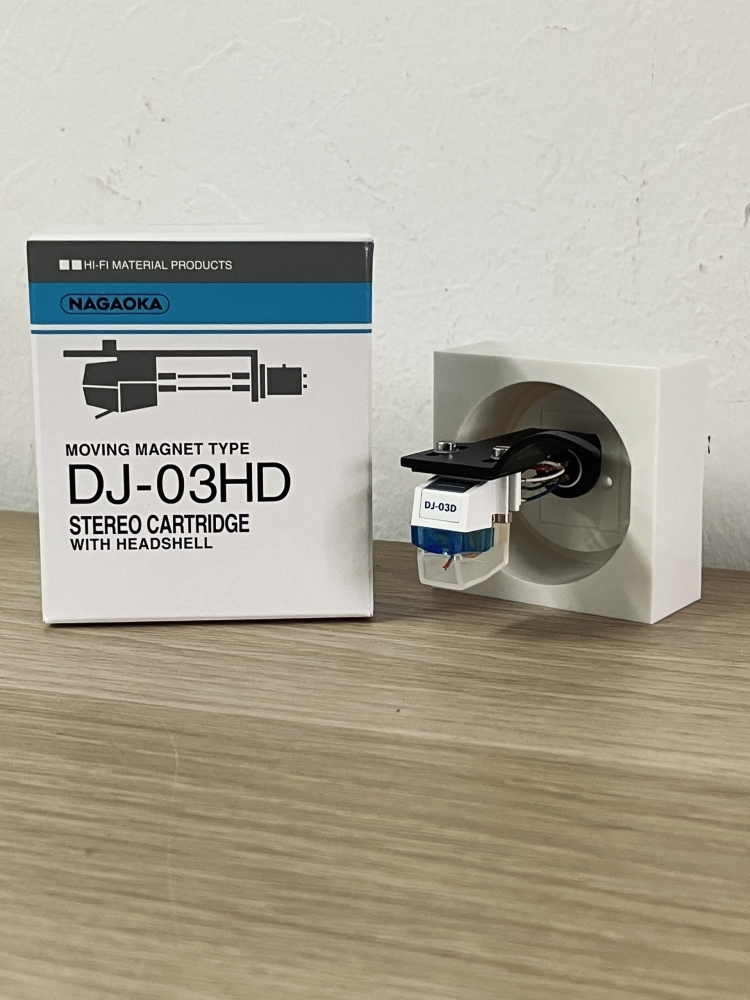 【音出し済み】NAGAOKA DJ-03HD カートリッジ(リード付き) NAGAOKA ( ナガオカ ) DJ-03HD ヘッドシェル付きMM型ステレオ
