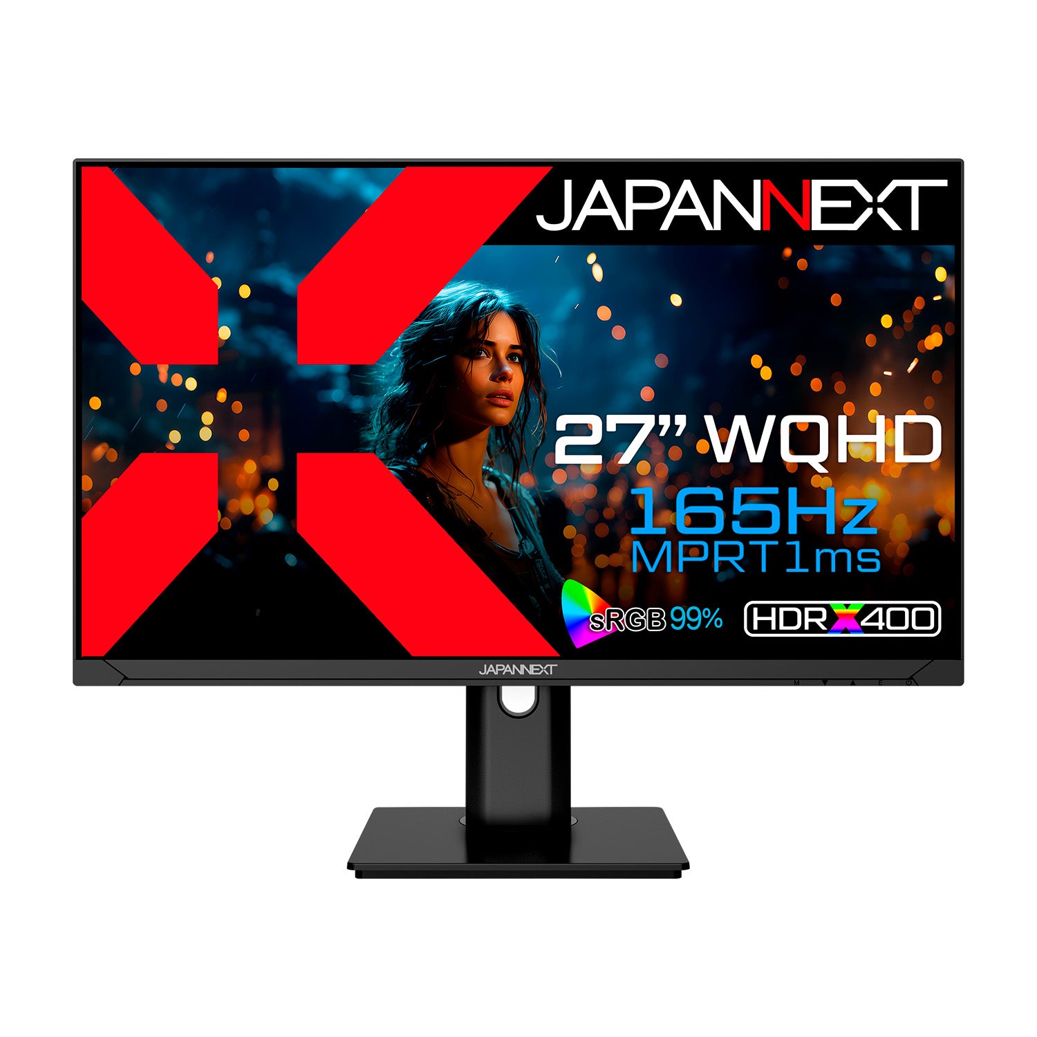 JAPANNEXT 27インチ TNパネル搭載 165Hz対応 WQHD(2560x1440)解像度
