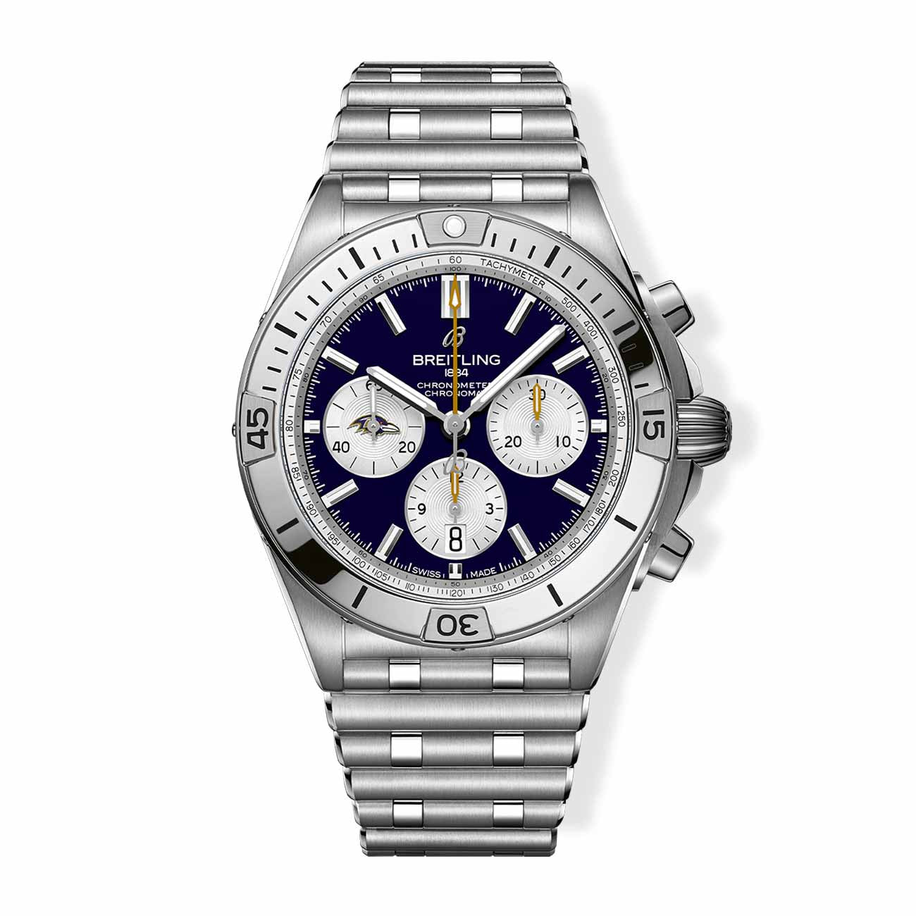 Breitling Chronomat B01 42 NFL Baltimore Ravens Edition with