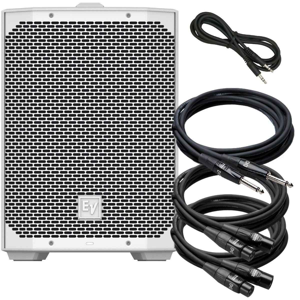 Electro-Voice Everse 8 2-way Battery Powered Speaker - White CABLE