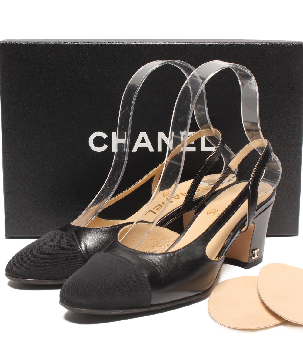 CHANEL スリングバック ミュール パンプス ココマーク G31318