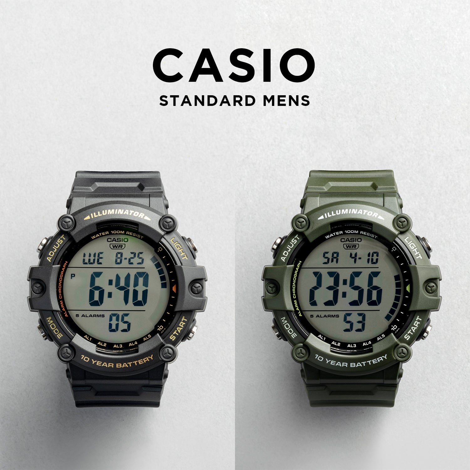CASIO カシオ AE-1500WHX メンズ 腕時計 10気圧防水 10年保証
