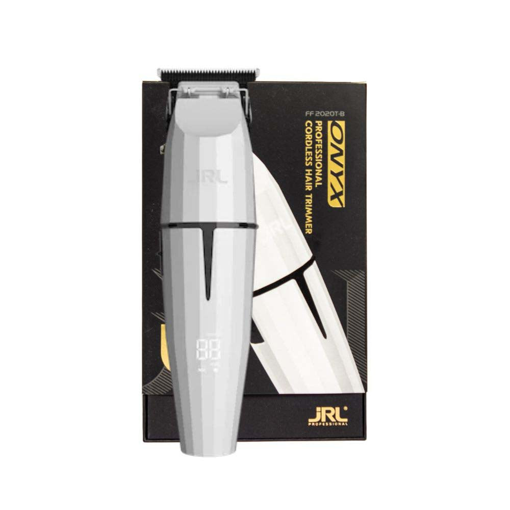JRL ONYX PROFESSIONAL CORDLESS HAIR TRIMMER GHOST WHITE – Salon