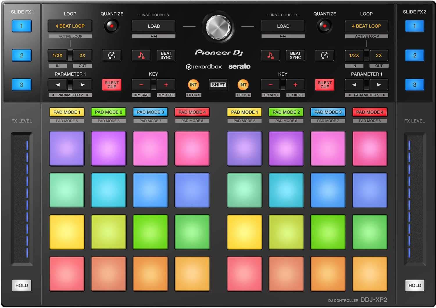 Pioneer DJ DDJ-XP2 DJ Sub Controller for rekordbox dj and Serato