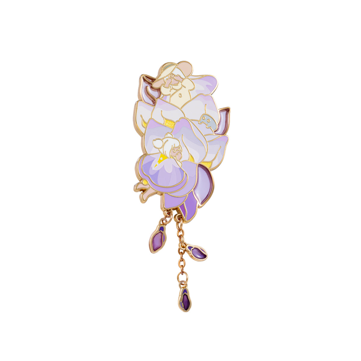 ピンバッジ 花笑むパープルのケープ – thatskyshop JP
