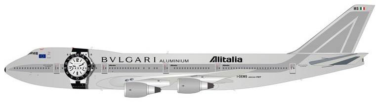 JFox Models 747-200 アリタリア航空 特別塗装 「BVLGARI」 98-9年