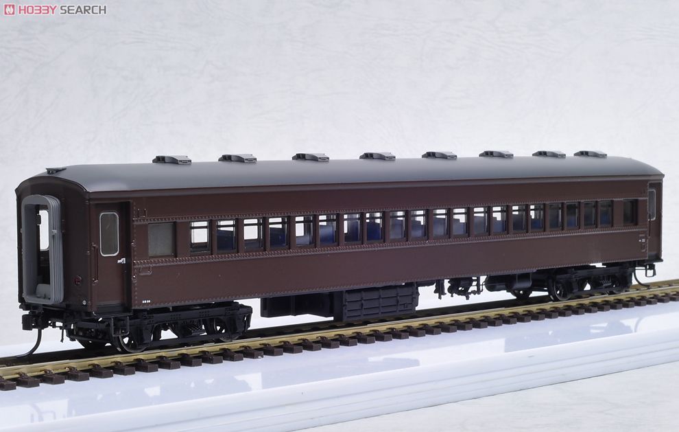 スハ32系客車 スハフ32形 丸屋根車 ぶどう色2号 EG仕様 更新扉 (鉄道