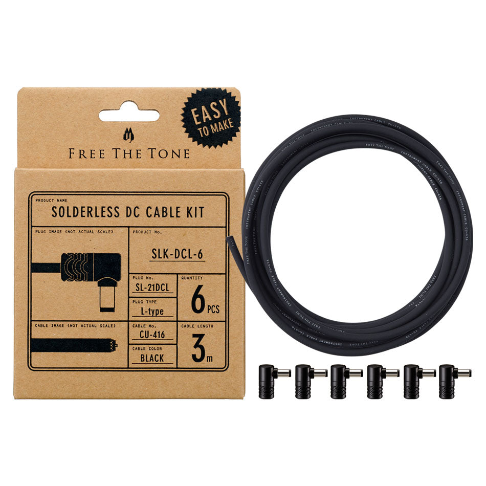 Free The Tone SL-8L Solderless Right Angle Plug Nickel | Vision Guitar