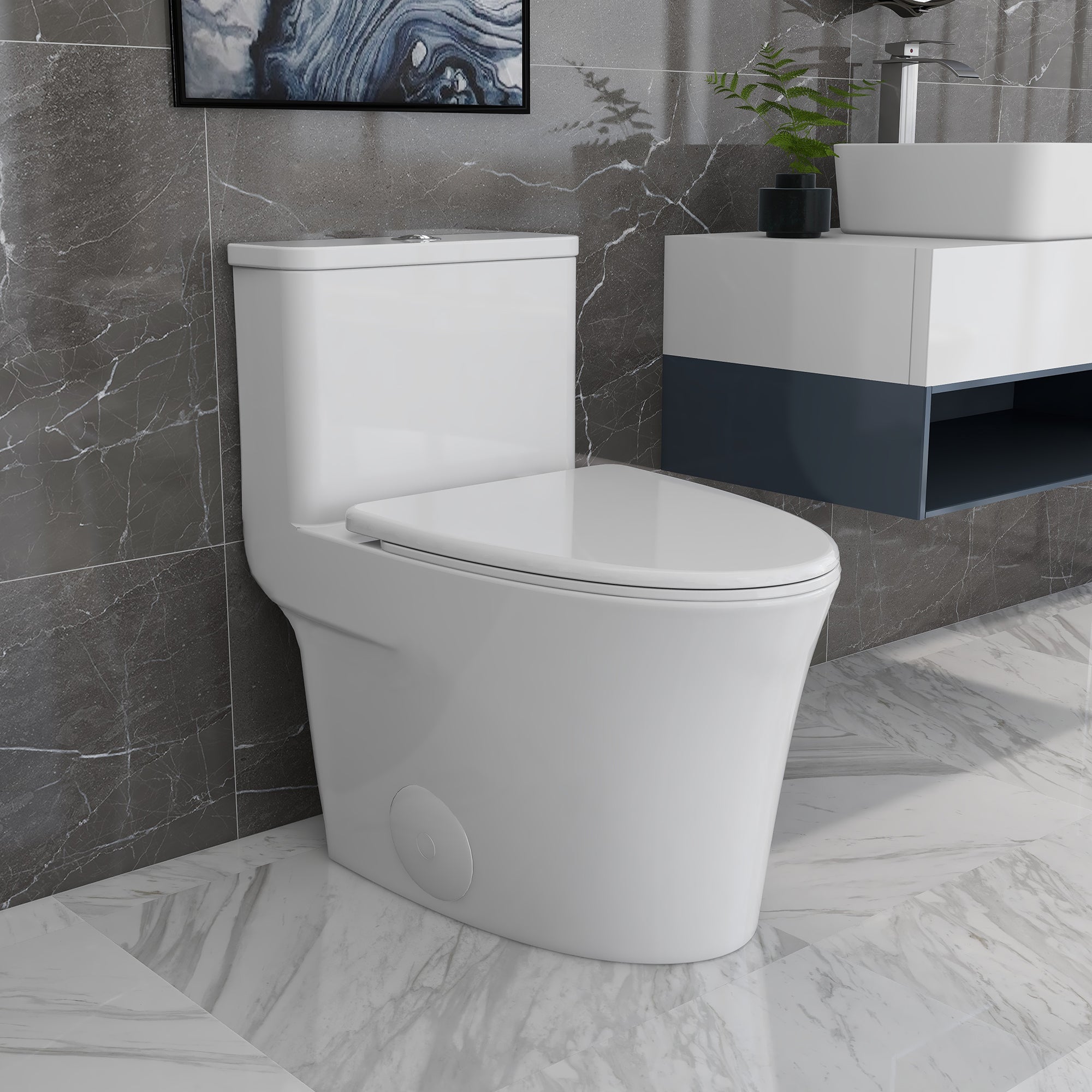 DeerValley DV-1F52807 Symmetry 1.28 GPF Water Efficient Ceramic