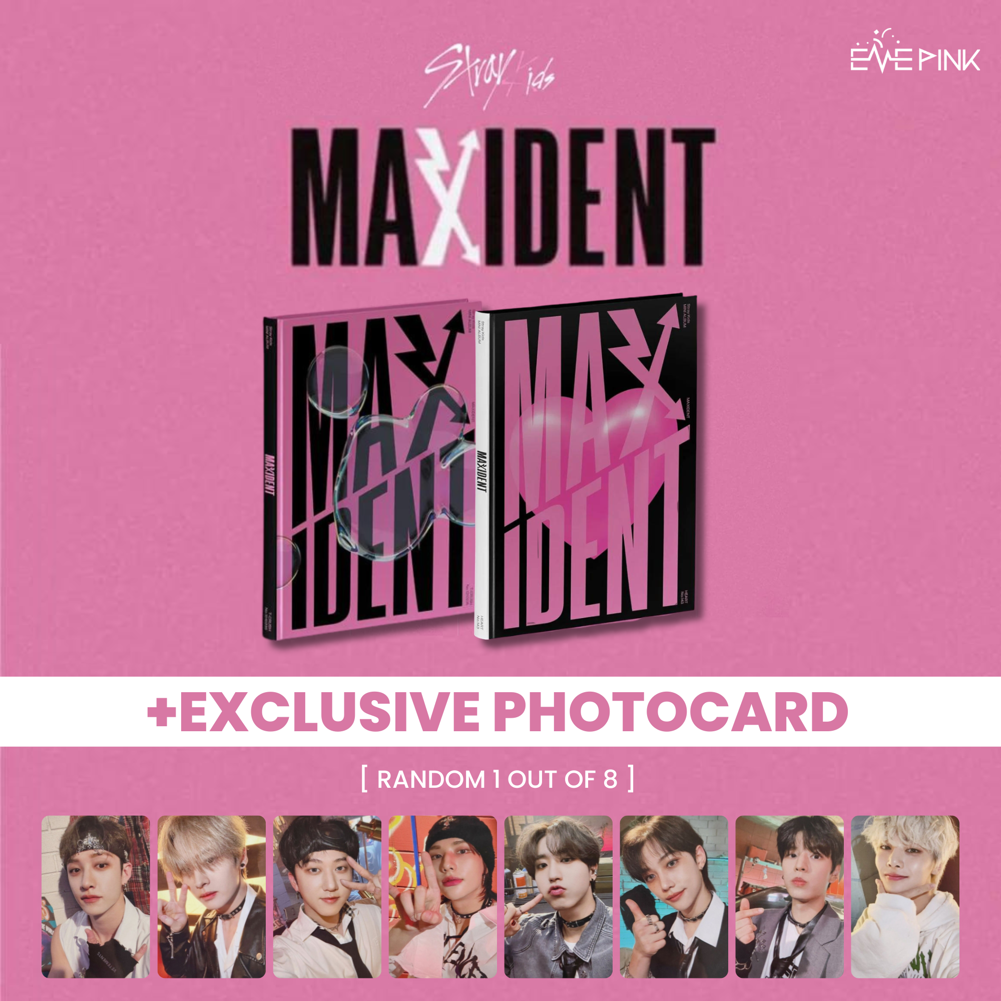 KOREA VER.) STRAY KIDS MINI ALBUM - [Maxident] (Standard Ver. +