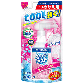アイスノン シャツミストせっけんの香り 大容量つめかえ用 280mL