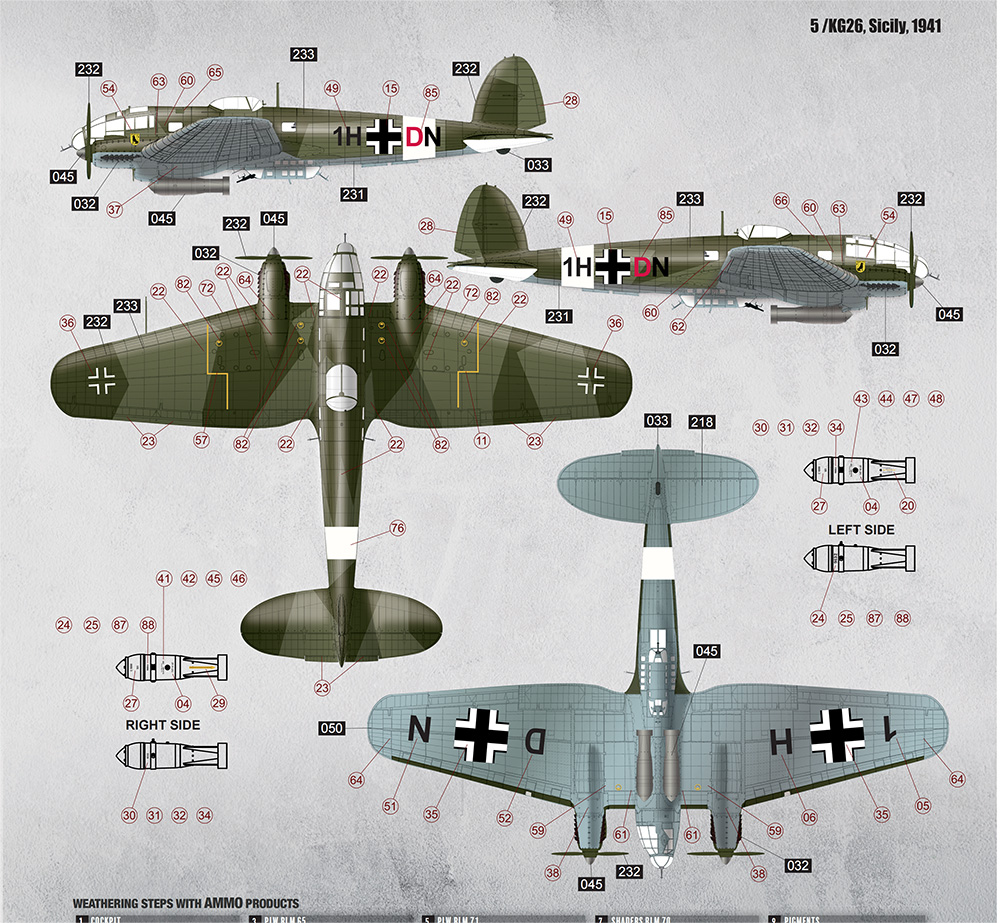 WWⅡ ドイツ爆撃機 ハインケル He111H-6 | 株式会社 ハセガワ