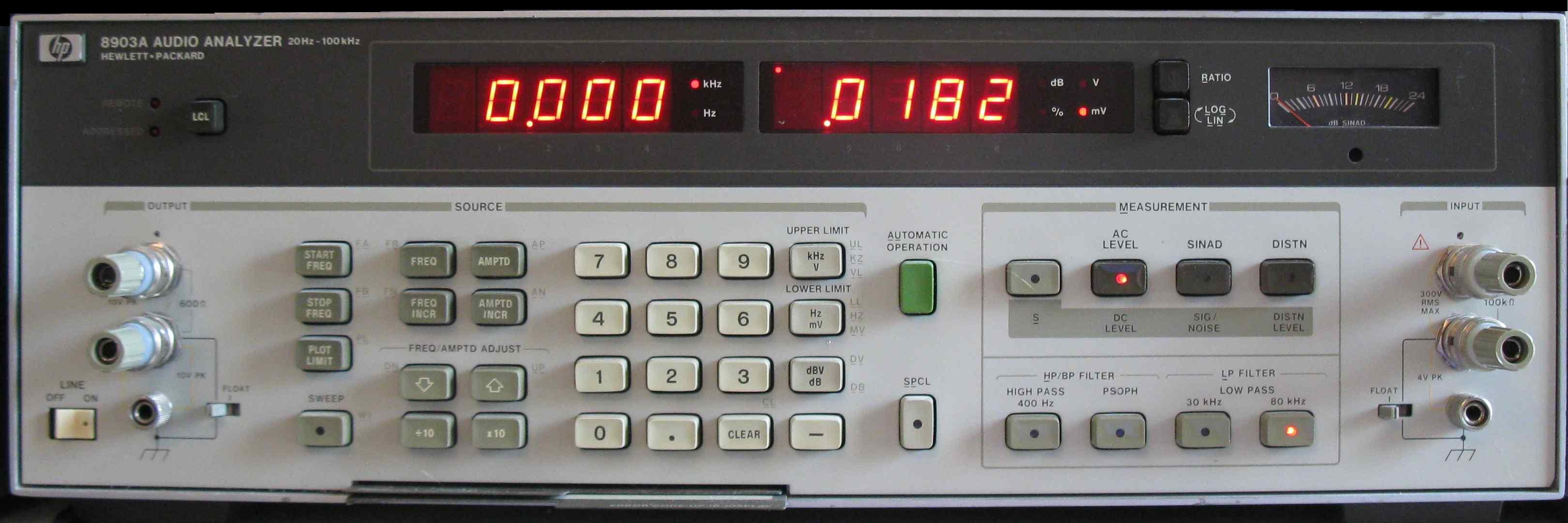 HP 8903 Software