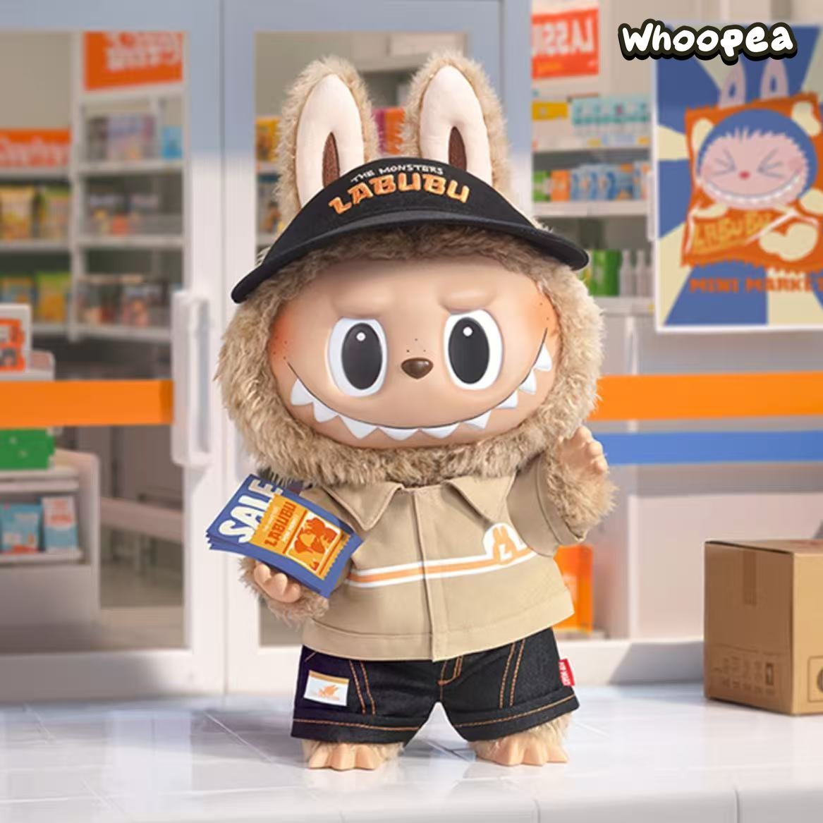 POP MART THE MONSTERS Labubu The Naughty Cashier Vinyl Plush – WHOOPEA