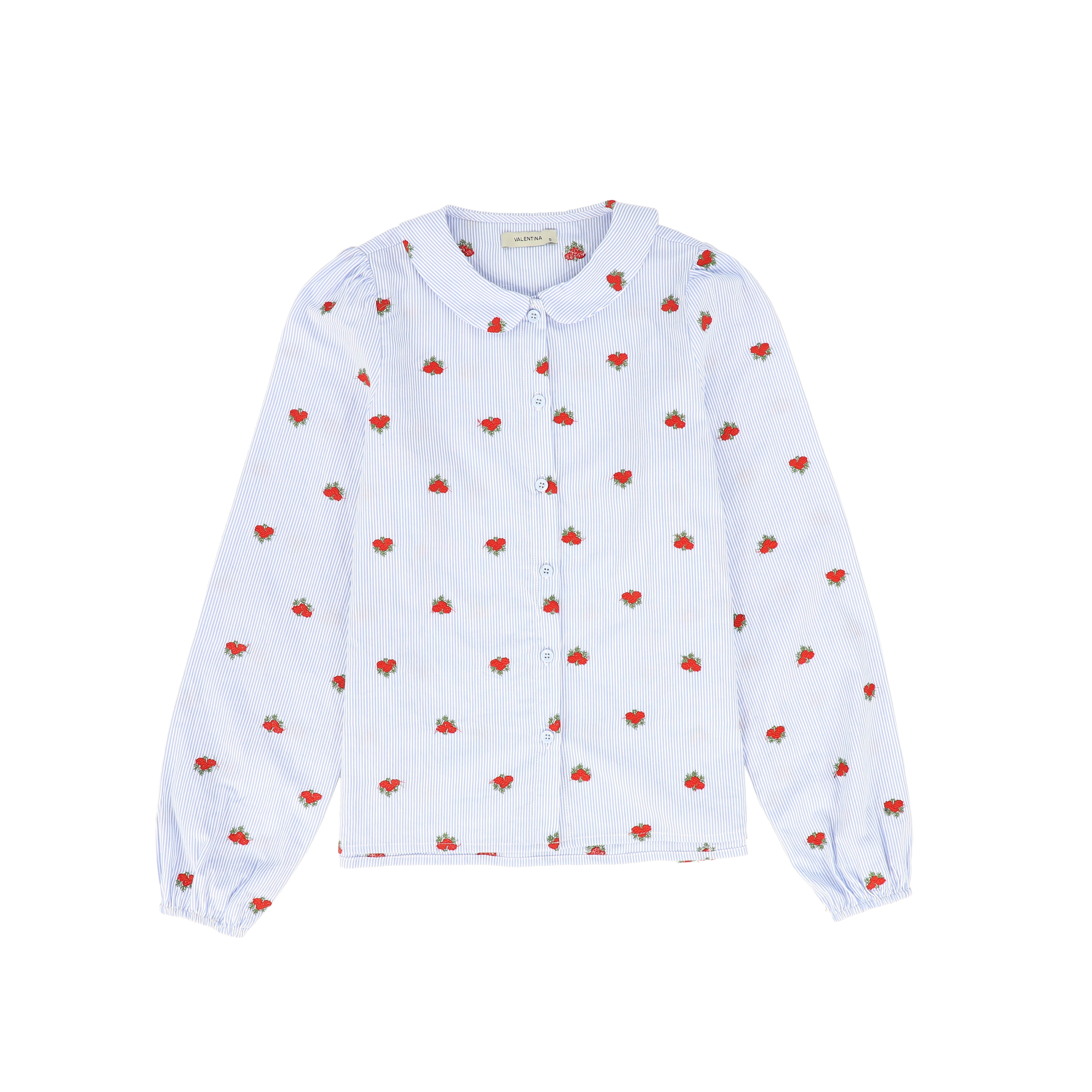 C-21080-Pinstripe Floral Blouse Floral – whoopikids