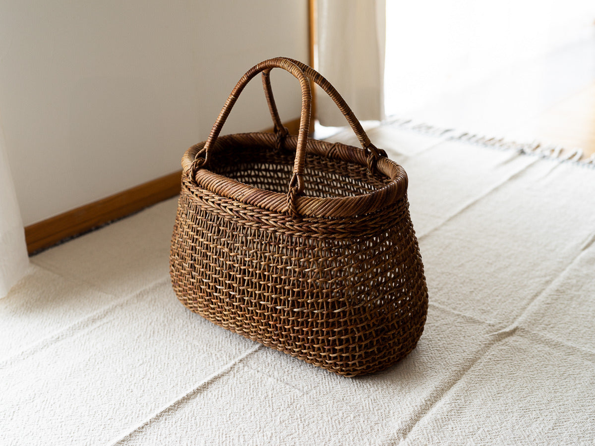 特製あけび蔓のすかし編み手提げ｜市川籠店 – 市川籠店 | 1basketry