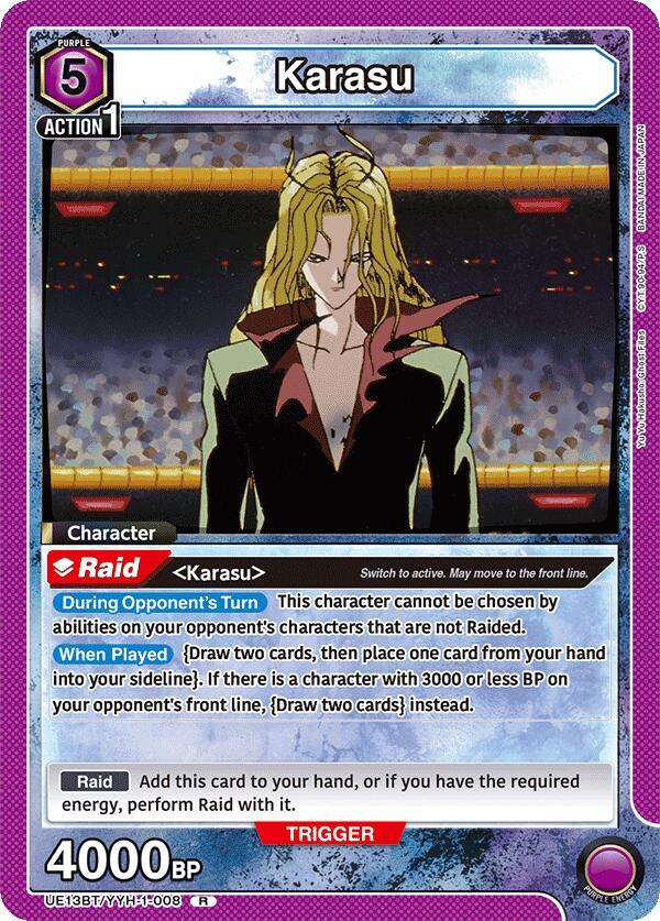 Karasu (008) - UE13BT: Yu Yu Hakusho: Ghost Files - Union Arena