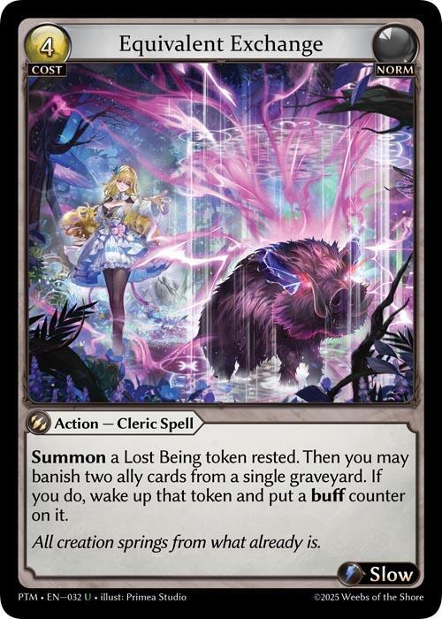 Equivalent Exchange (Curio Foil) - Phantom Monarchs - Grand