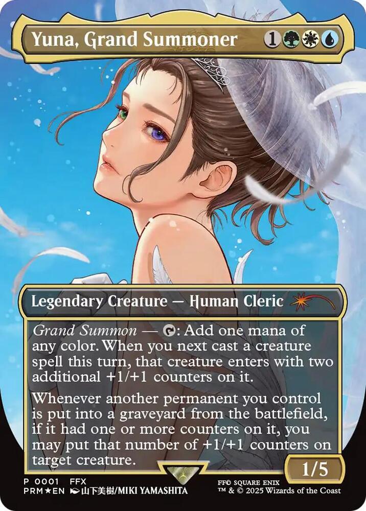 Yuna, Grand Summoner (Borderless) - WPN & Gateway Promos - Magic
