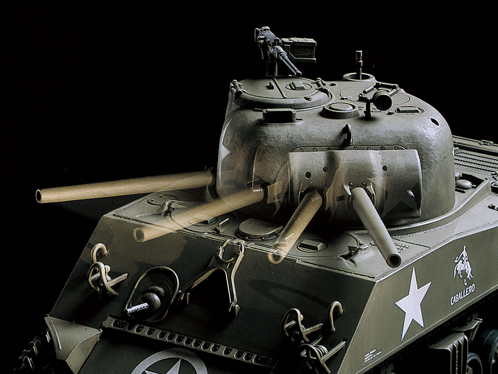 1/35RC アメリカ M4A3シャーマン戦車 (専用プロポ付き): RCモデル