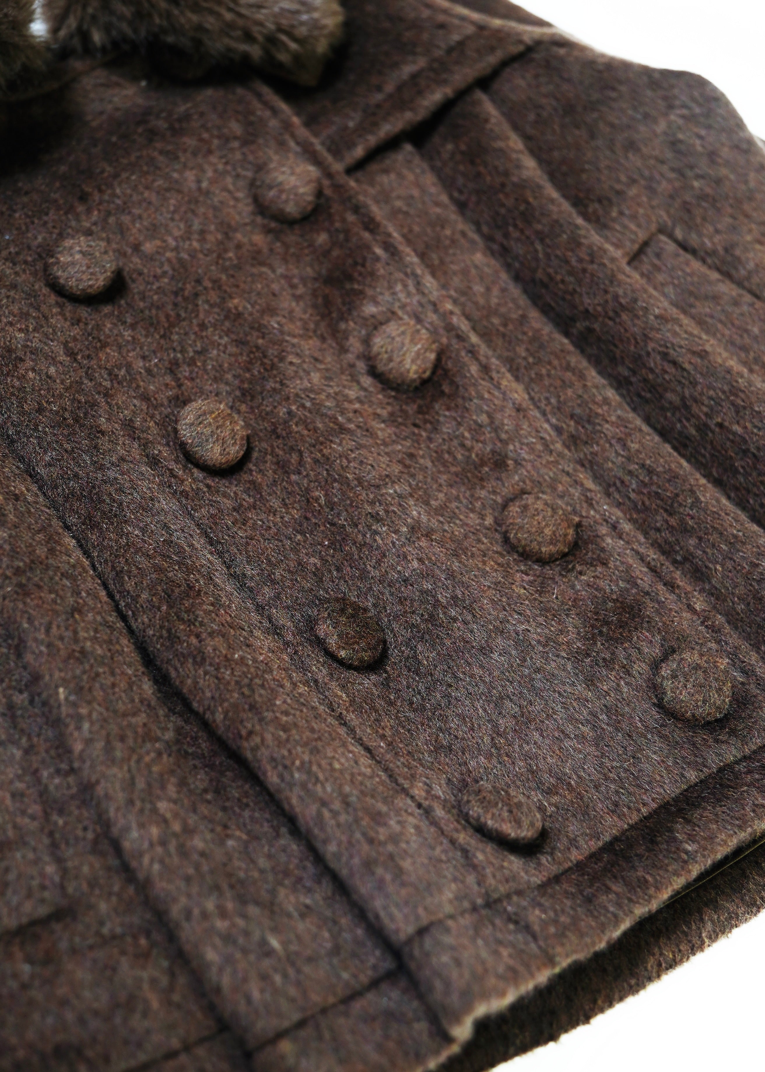 新色黒追加発売】grace fur collar wool coat – Tie.Me