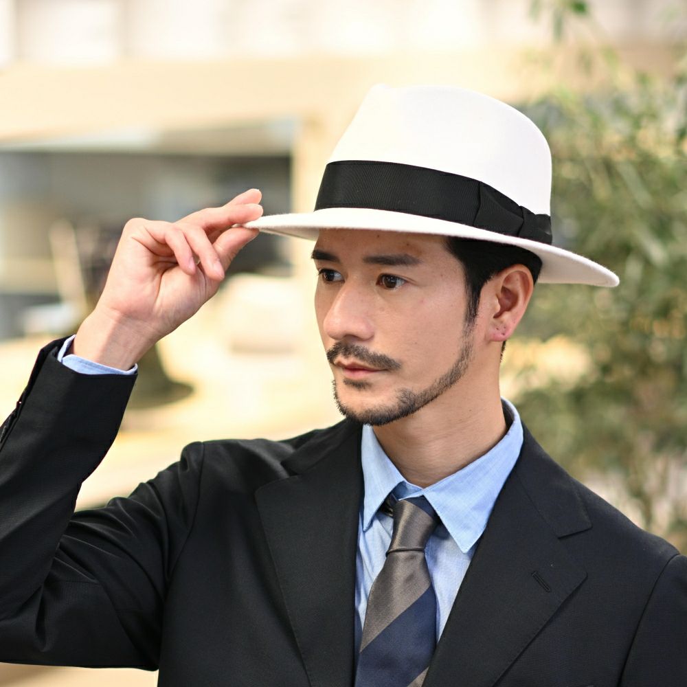 トナック フェルトハット FEDORA BLANC（フェドラ ブラン）ホワイト