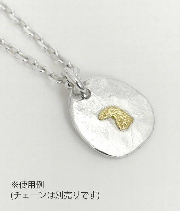 ラリースミス (LARRY SMITH) EAGLE HEAD PENDANT (18K GOLD ACCENT) 18