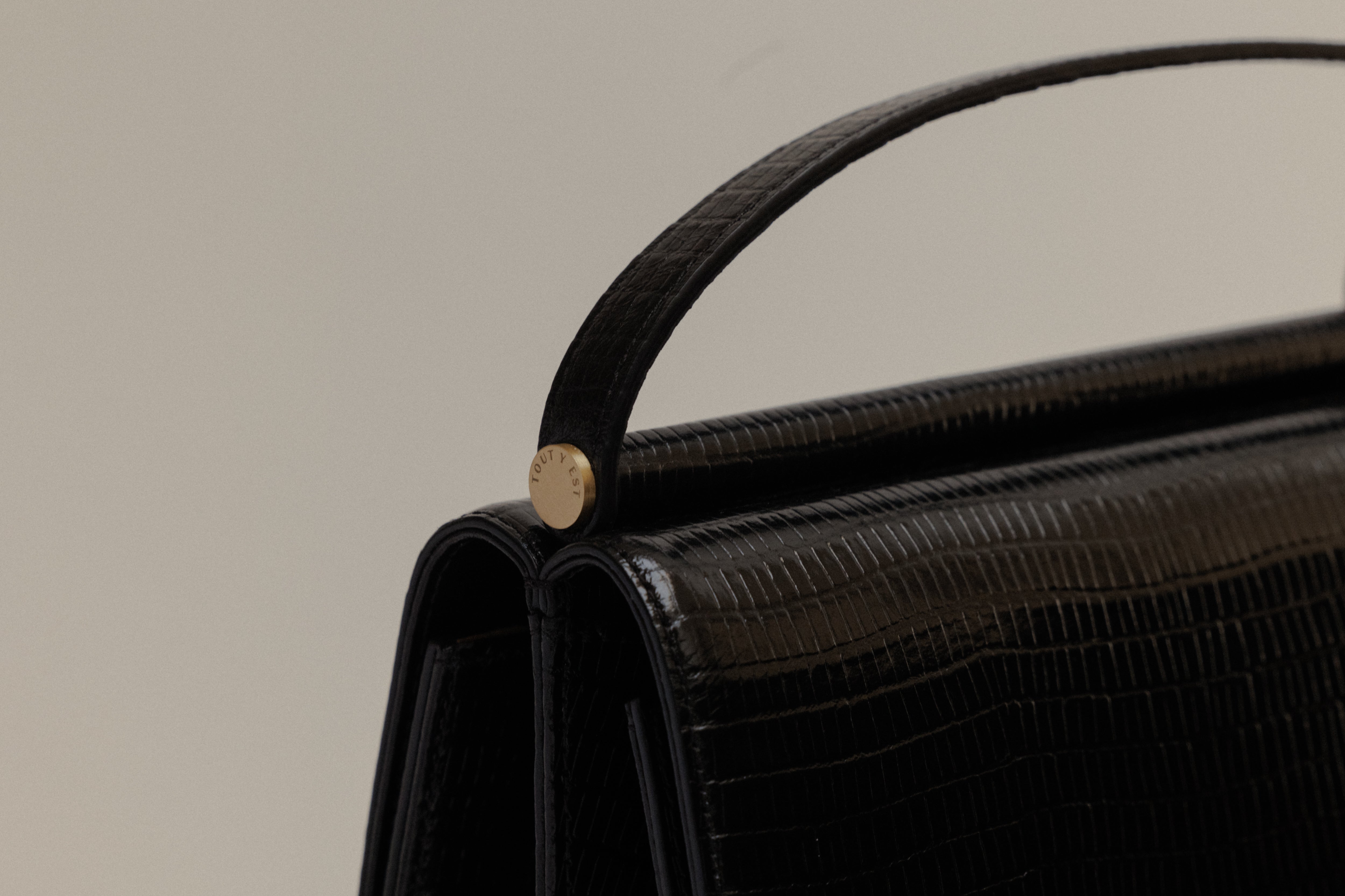 SAC PAUMELLE MINI LIZARD BLACK – TOUT Y EST JP
