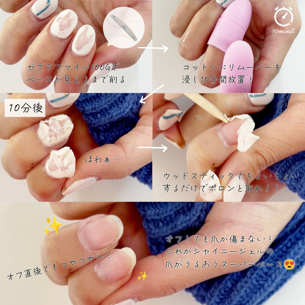 楽天市場】ジェルネイルキット ≪18W≫オフが簡単 傷まない SHINYGEL