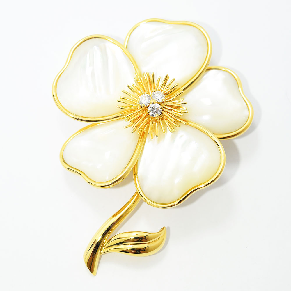楽天市場】ヴァンクリーフ＆アーペル ブローチ Van Cleef & Arpels 花