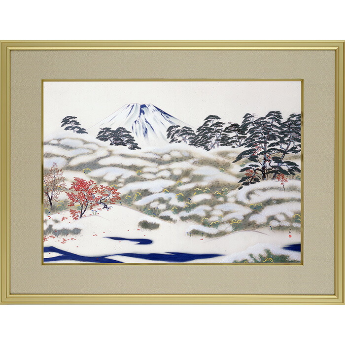 楽天市場】横山大観 霊峰四趣・秋 複製画 巧藝画 10号 【限定200部