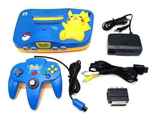楽天市場】ピカチュウNINTENDO64 ブルー&イエロー【メーカー生産終了