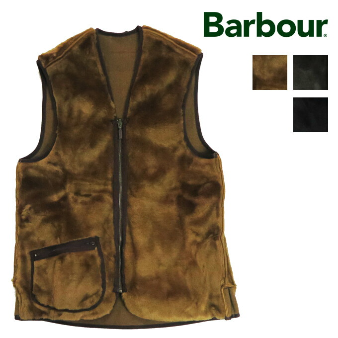 楽天市場】Barbour バブアー フロントジップ ファー ライナー ベスト