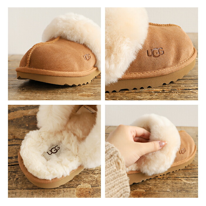 楽天市場】ugg サンダル レディース 好評 スリッパ ファー アグ 内ボア
