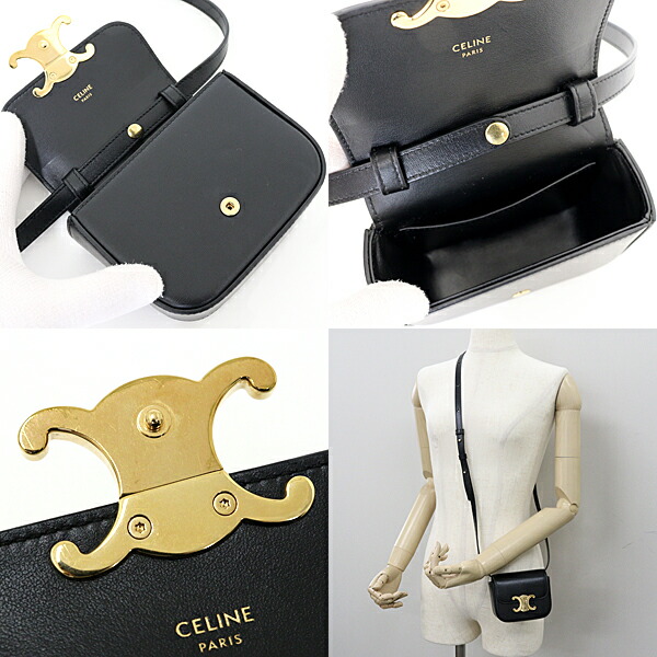 楽天市場】セリーヌ CELINE ミニ トリオンフ ショルダーバッグ 斜め