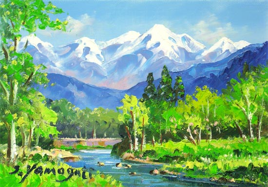楽天市場】絵画（油絵） 八ヶ岳 （山口新平） 送料無料 【海・山