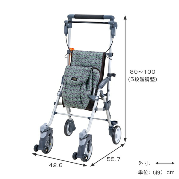 楽天市場】シルバーカー コンパクトタイプ キャリースルーンN 軽量