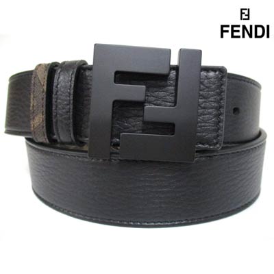 楽天市場】フェンディ FENDI メンズ 小物 ベルト レザーベルト ロゴ黒
