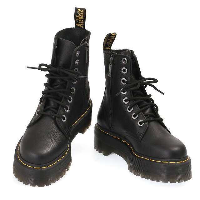 ドクターマーチン JADON III PISA LEATHER PLATFORM BOOTS BLACK PISA