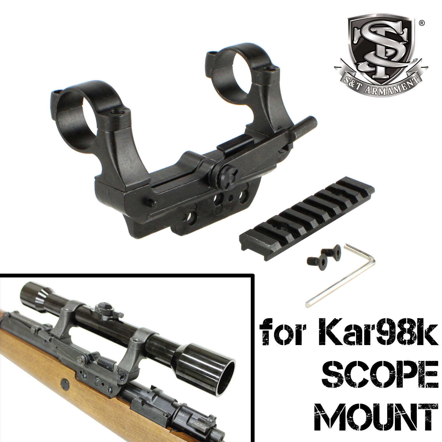 楽天市場】S&T Kar98k(SPG18)用 20mmレール付 ZF39マウント : スカイスター