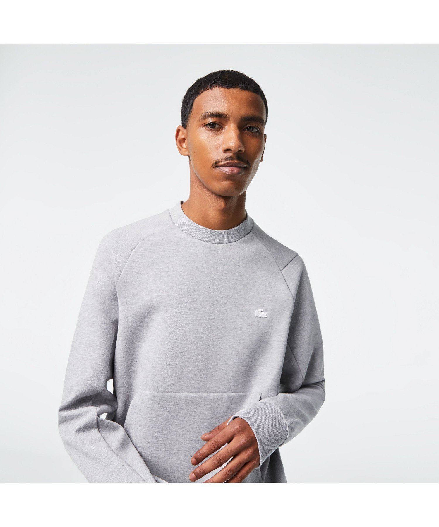 LACOSTE｜【EC限定】ダブルフェイスクルーネックスウェットシャツ