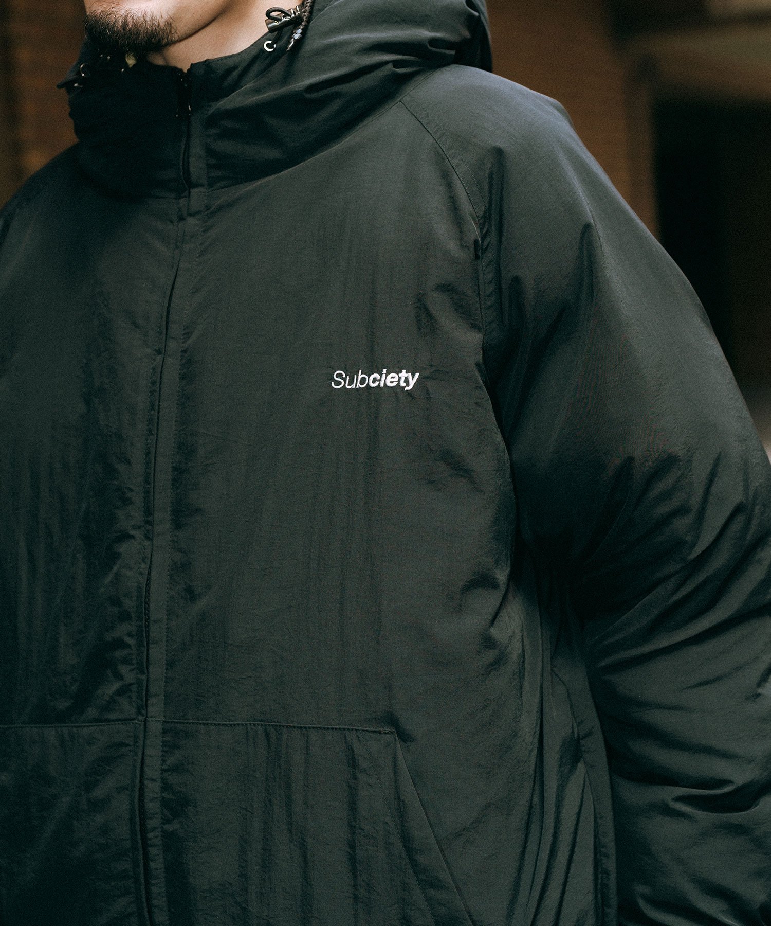 Subciety｜Nylon puff hooded jkt | Rakuten Fashion(楽天ファッション