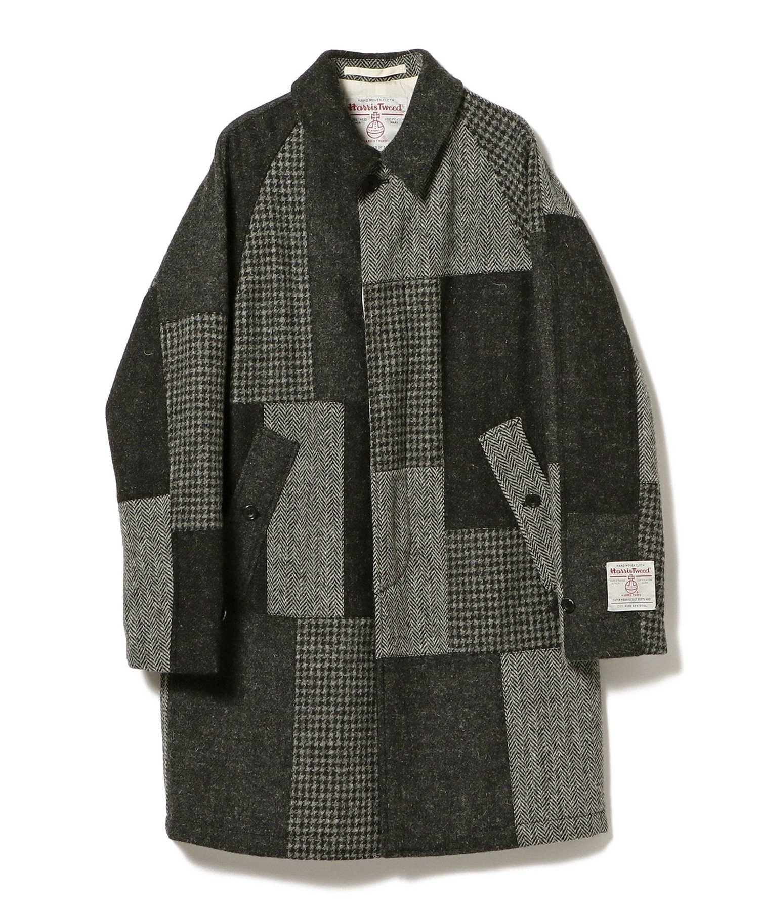 BEAMS MEN｜BEAMS PLUS / パッチワーク ハリスツイード バルマカーン