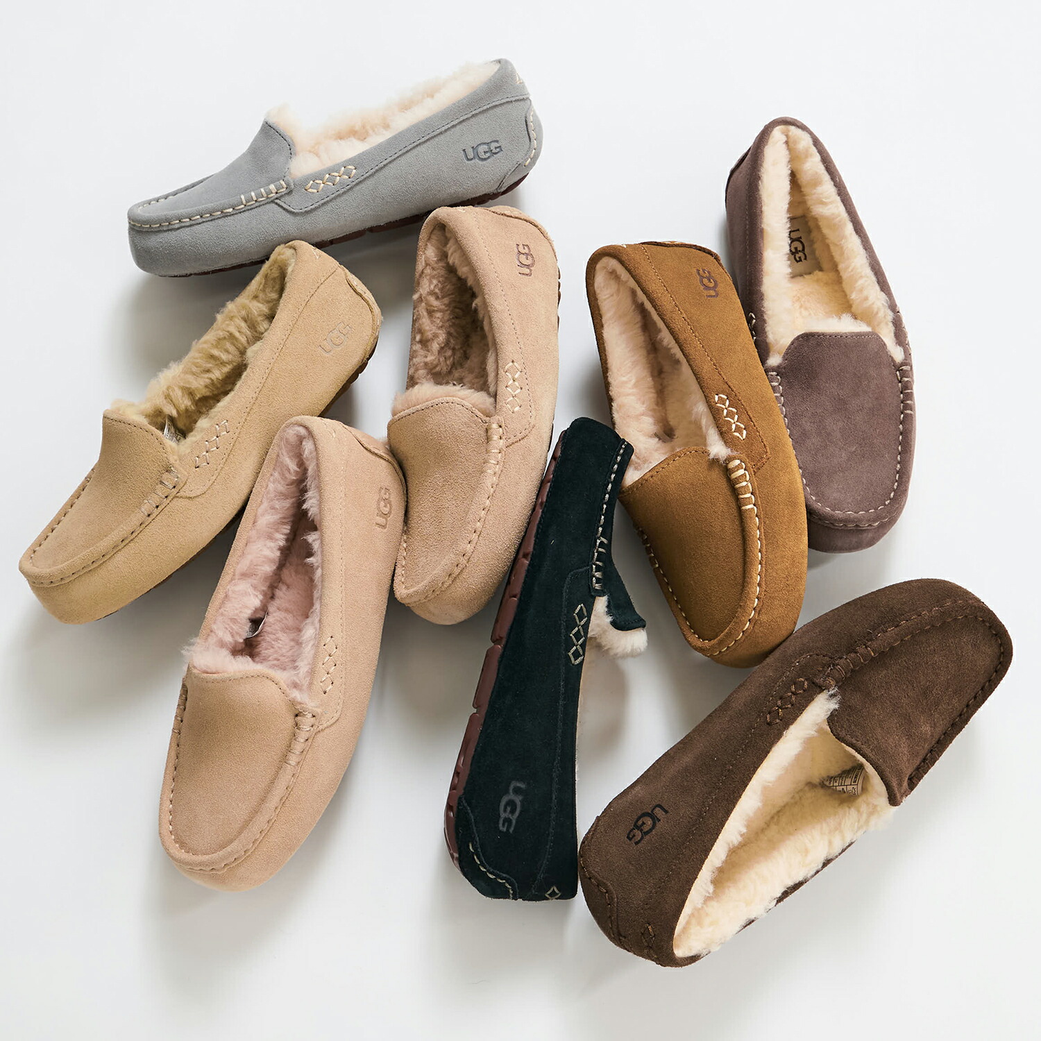 楽天市場】アグ UGG スリッポン モカシン アンスレー レディース