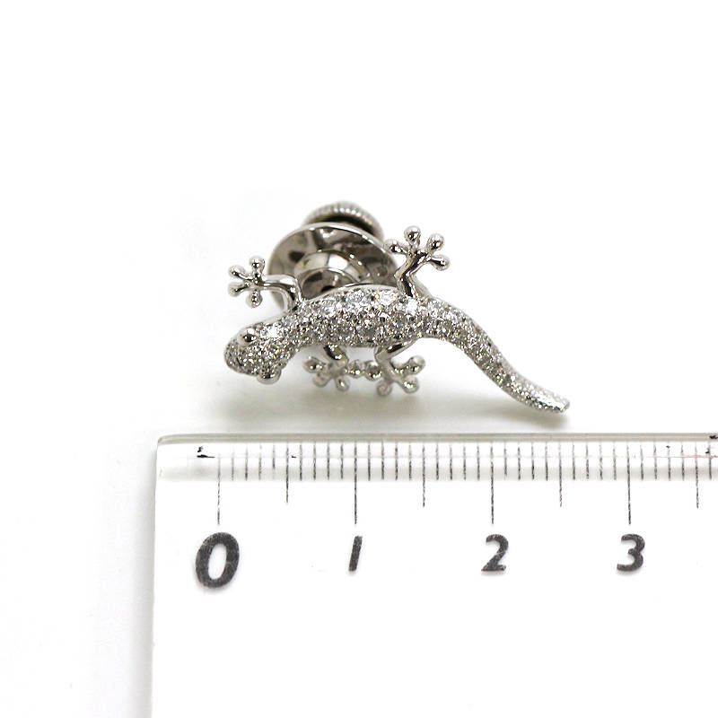 楽天市場】MIKIMOTO ミキモト ヤモリ ピンブローチ ダイヤモンド 0.35